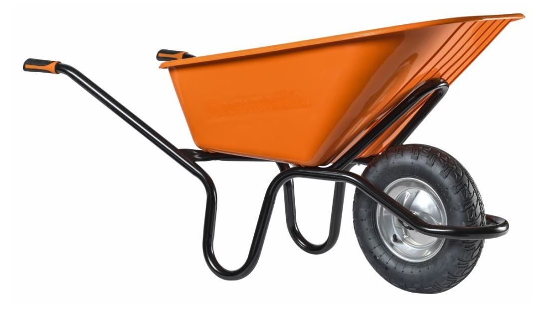 Brouette CRUSADER orange 120 L roue gonflée HAEMMERLIN Gosset Matériaux