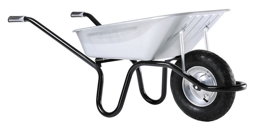 Brouette Haemmerlin Expert 100L Galvanisée - Roue Increvable 400mm | Charge Utile 250 Kg | Caisse Acier 1,2mm